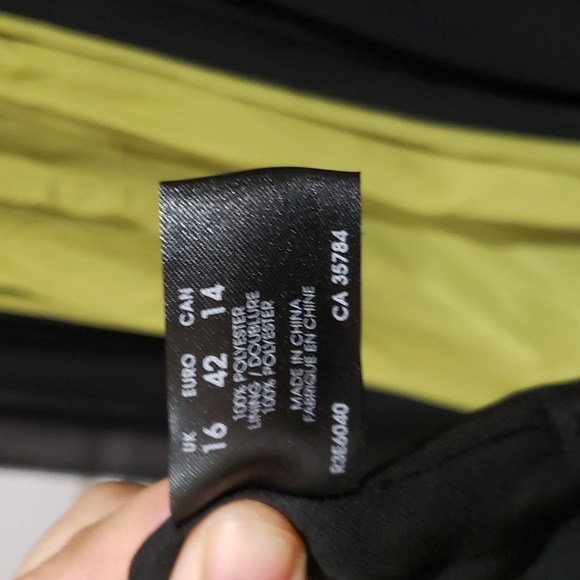 Planet Dress, size 14, Black and Green - Picture 3 of 3